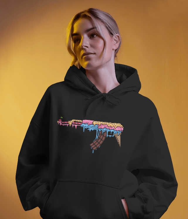AK47 Ice Cream Sunday Unisex Graphic Hoodie