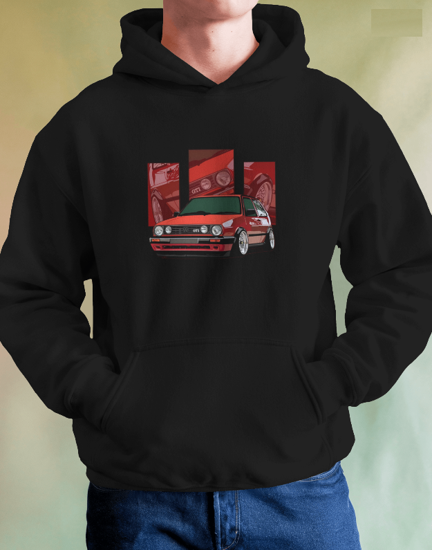 Volkswagen MK2 GTI Graphic Hoodie Unisex Hooded Sweatshirt