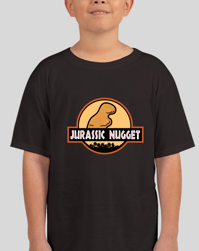 Jurassic Nugget Youth Graphic Tee Jurassic Park Spoof