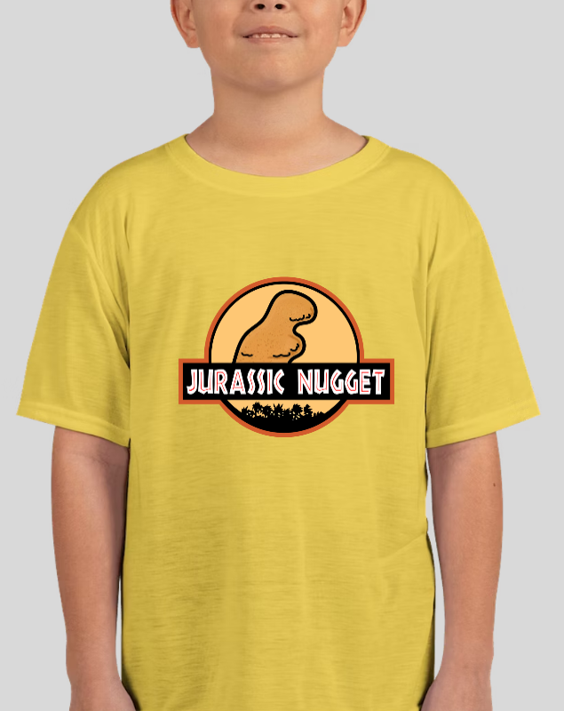 Jurassic Nugget Youth Graphic Tee Jurassic Park Spoof