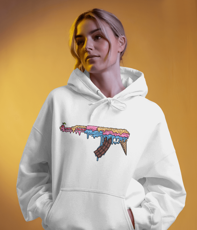 AK47 Ice Cream Sunday Unisex Graphic Hoodie