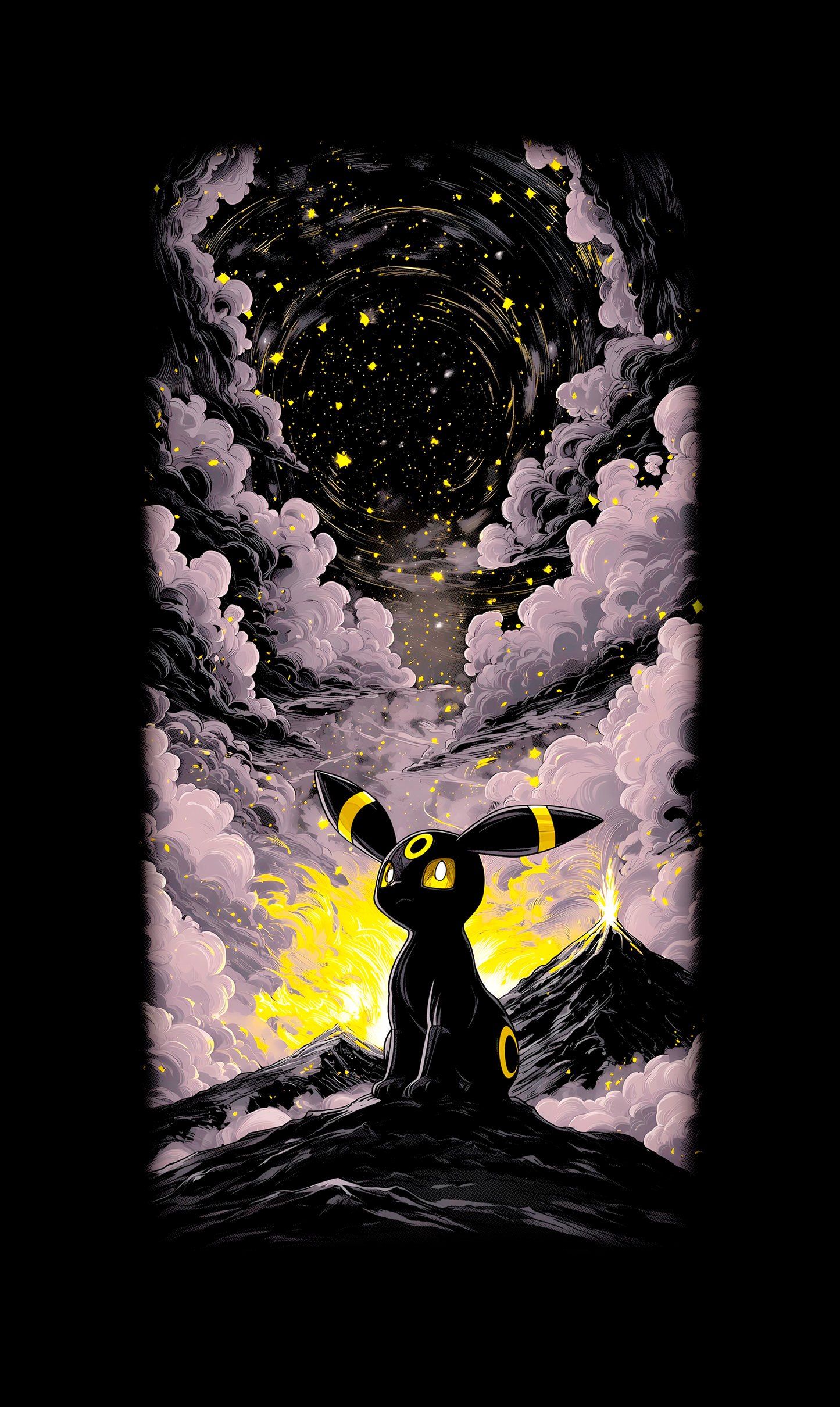 Umbreon Night Sky Pokemon Shirt Unisex Tee