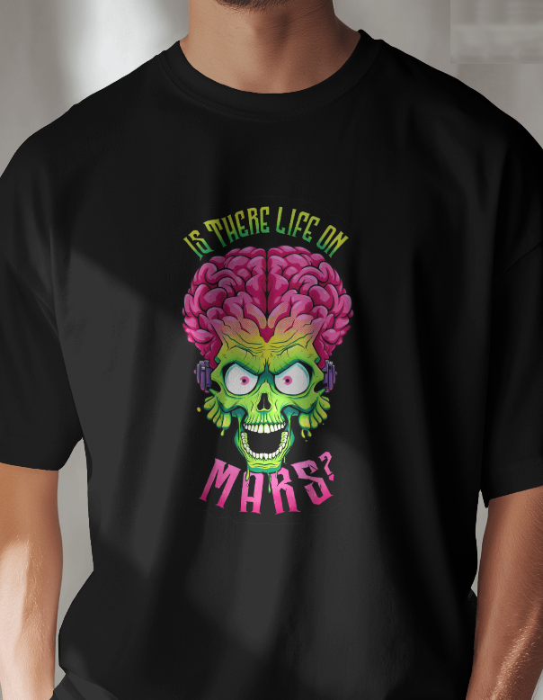 Mars Attacks "If There Life On Mars?" Graphic Tee Unisex