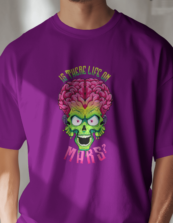 Mars Attacks "If There Life On Mars?" Graphic Tee Unisex
