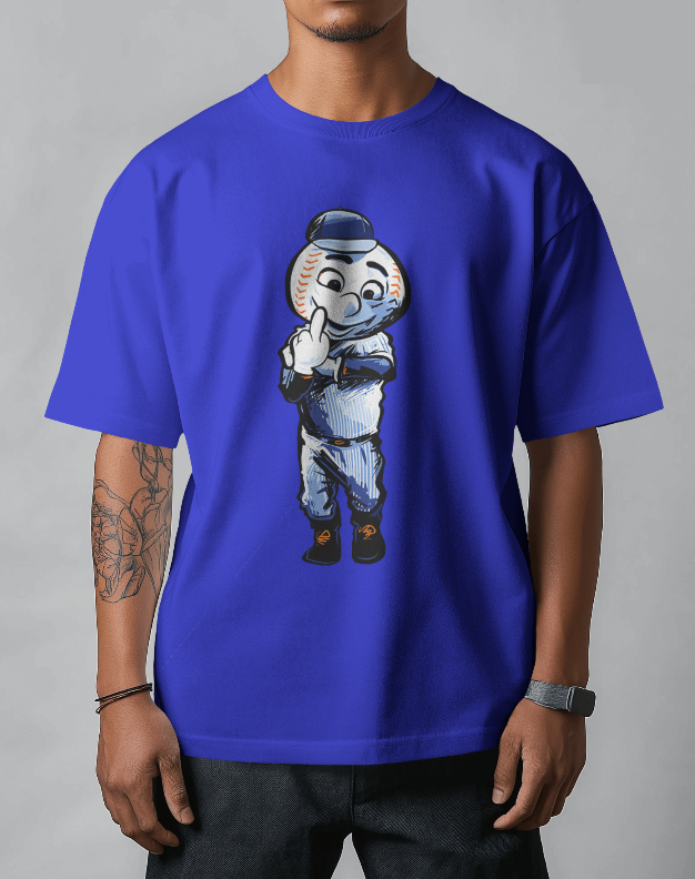 Mr Met Middle Finger Graphic Tee Unisex MLB T-Shirt
