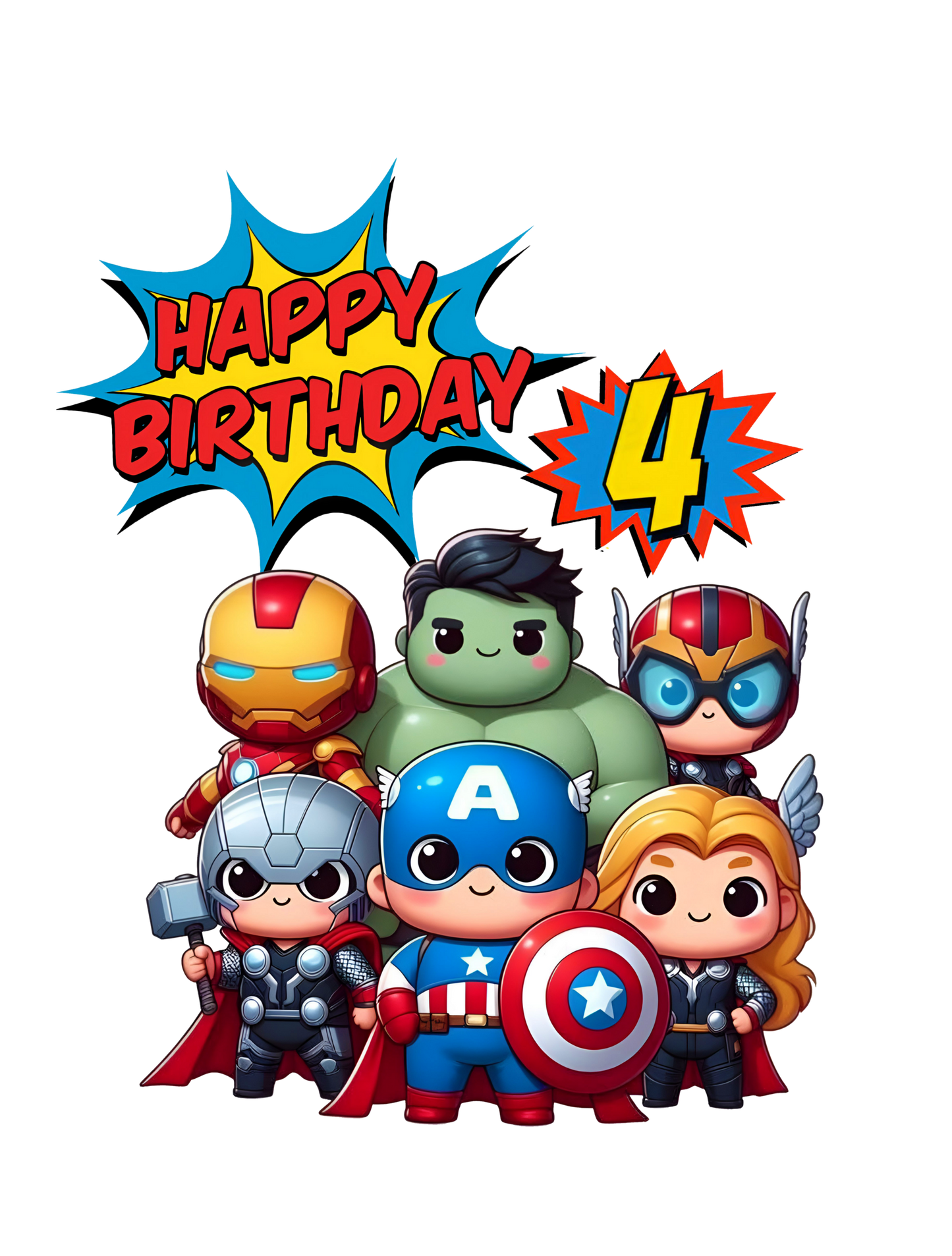 Toddler Avengers Personalized Age Birthday Shirt Unisex Tee