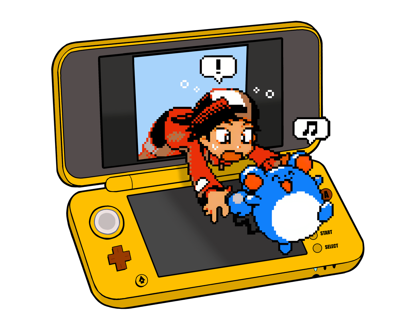 Pokemon Marill Nintendo 3DS Escape Graphic Tee