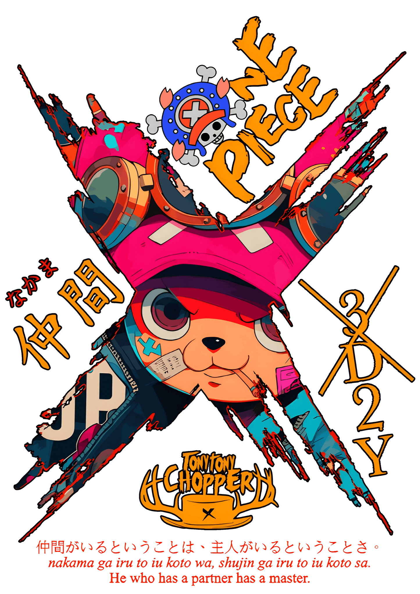 Tony Tony Chopper Graphic Hoodie Unisex Anime Hooded Sweatshirt