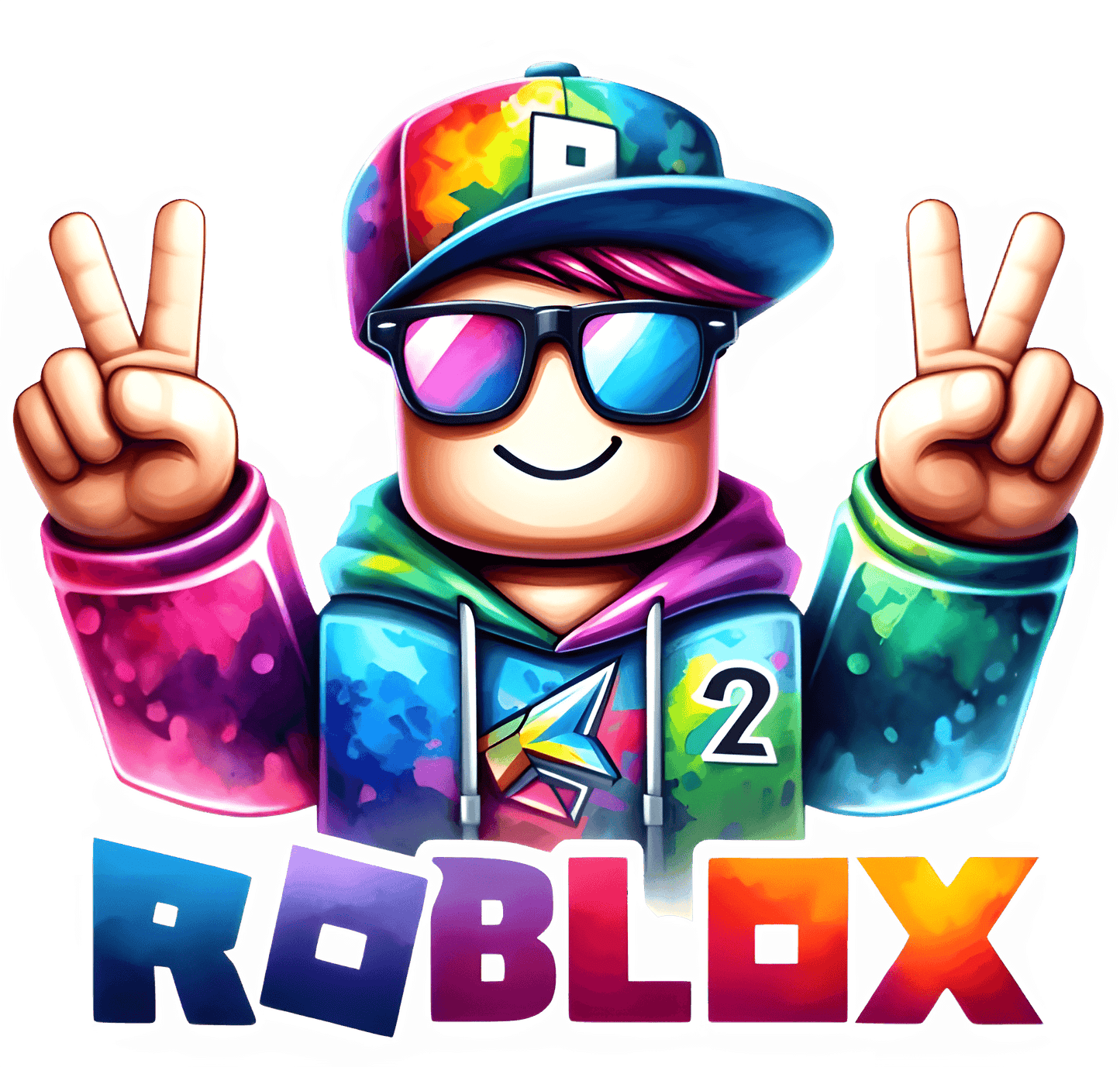 Roblox Peace Fingers Boys Youth Graphic Tee