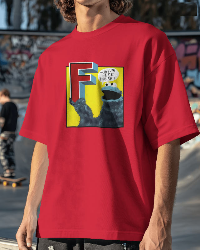 Cookie Monster "F is for.." Graphic Tee Unisex T shirt