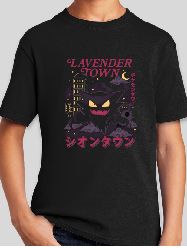 Lavender Town Pokemon Boys Youth Graphic Tee