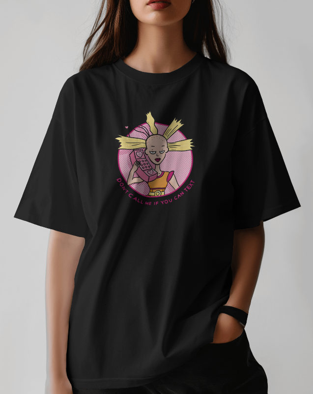 Cynthia Rugrats "Don't Call Me If You Can Text" Womens Tee