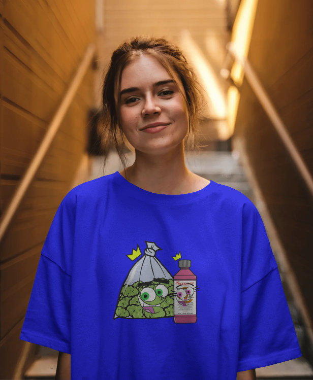 Cosmo and Wanda Promethazine Fairy Odd Parents Graphic Tee Unisex