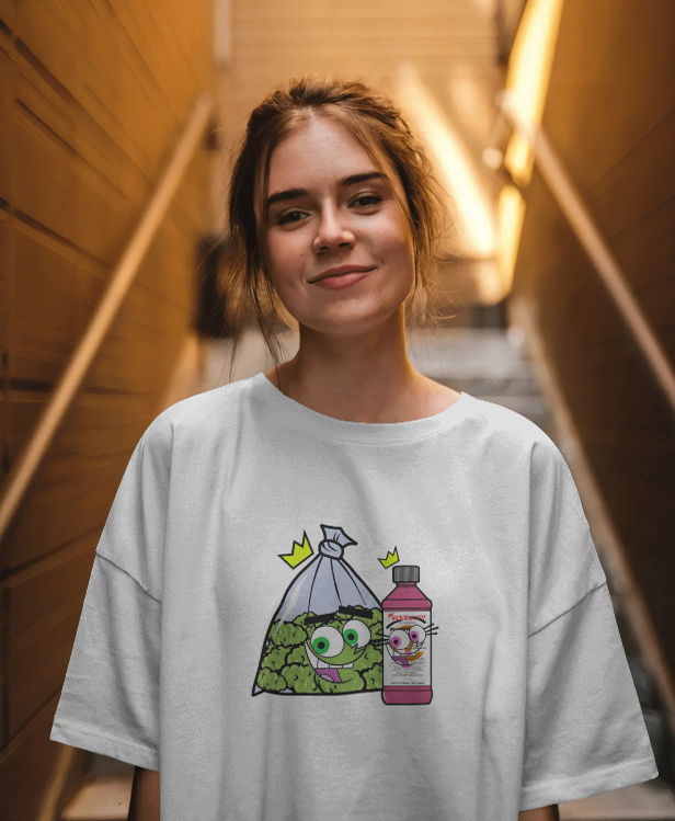 Cosmo and Wanda Promethazine Fairy Odd Parents Graphic Tee Unisex