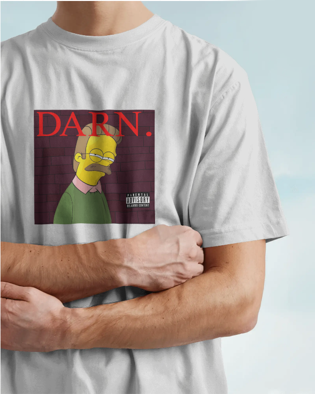 Ned Flanders: DARN. Album Cover Spoof Unisex Tee