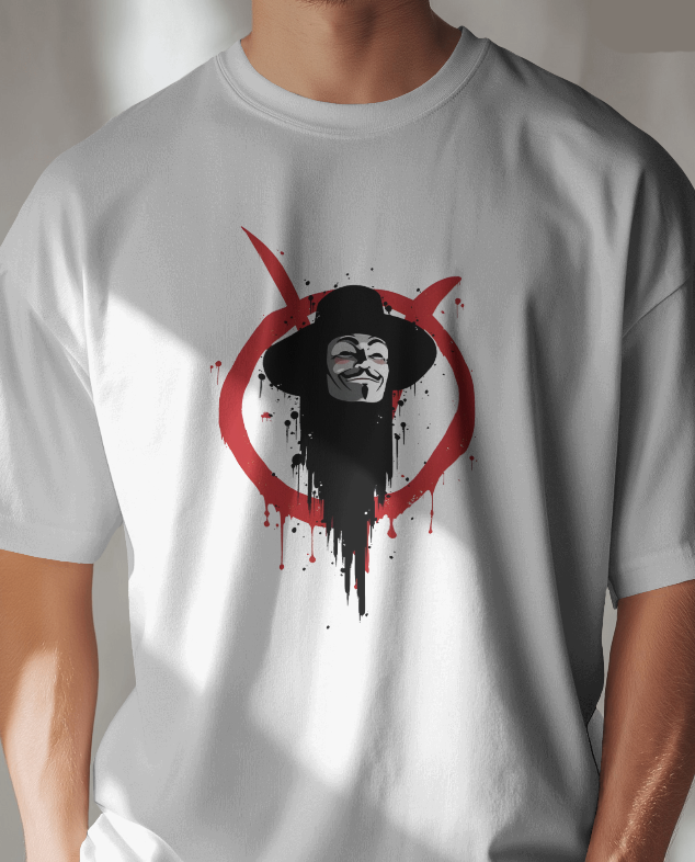 V For Vendetta Guy Fawkes Graphic Tee Unisex Shirt