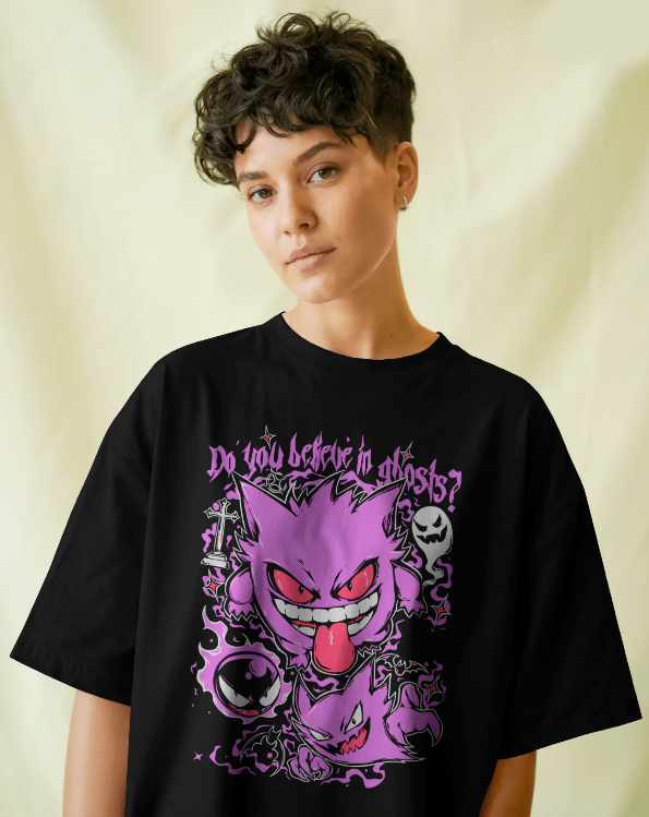 Gengar "Do You Believe In Ghosts?" Pokemon Graphic Tee