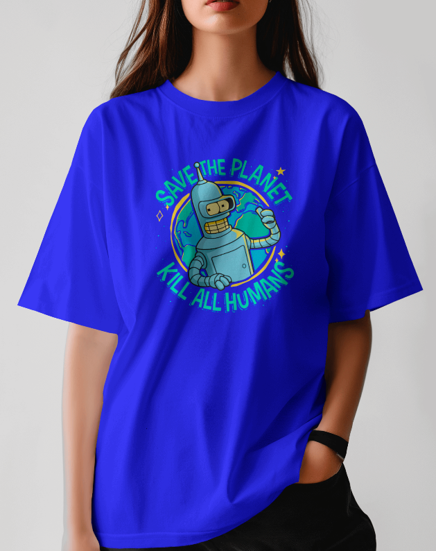 Bender Bending Rodriguez Planet Saver Futurama Graphic Tee