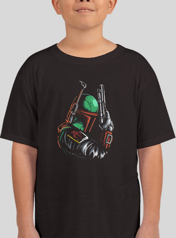 Boba Fett Blaster Graphic Tee Youth Shirt