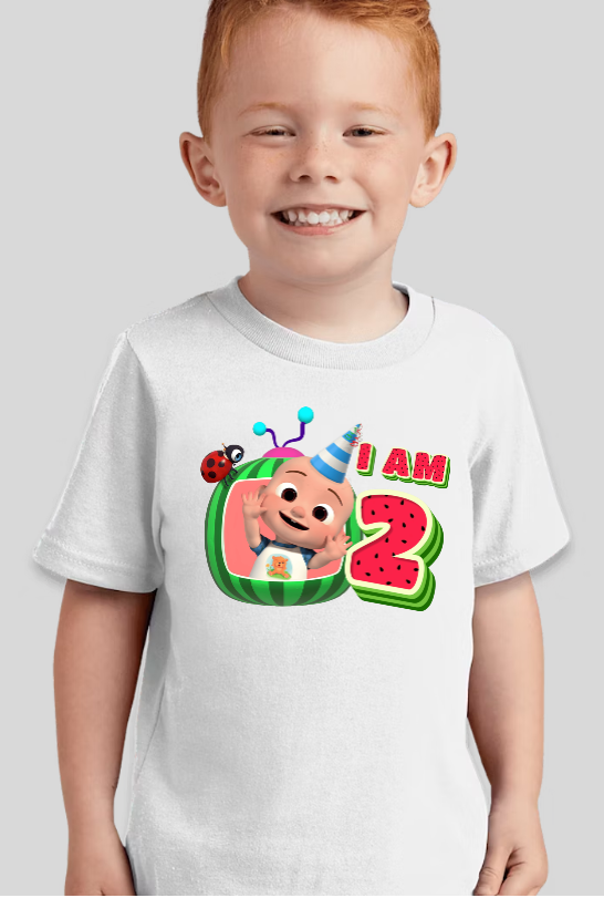 Cocomelon JJ Toddler Personalized Birthday Tee
