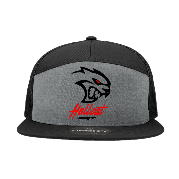 Dodge SRT Hellcat 7 Panel Snapback Hat