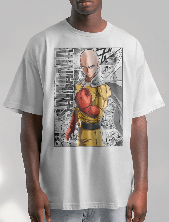 One Punch Man "Saitama" Manga Panel Graphic Tee
