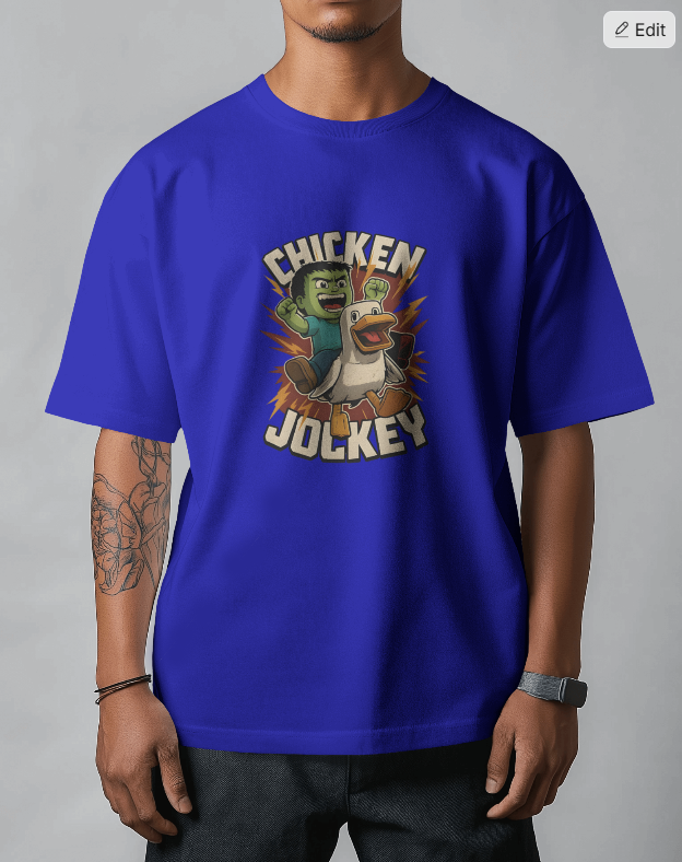 Chicken Jockey Minecraft Graphic Tee Unisex Shirt