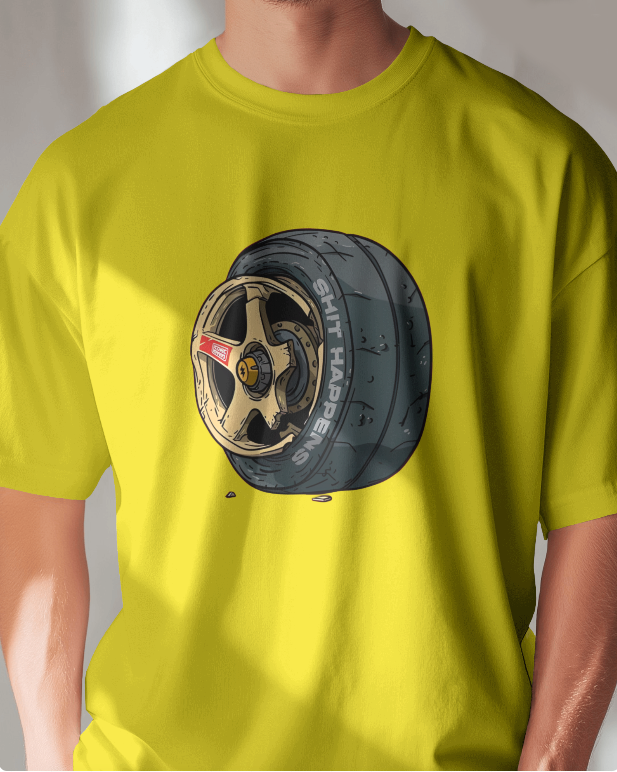 Shit Happens: Wrecked Rim JDM Graphic Tee