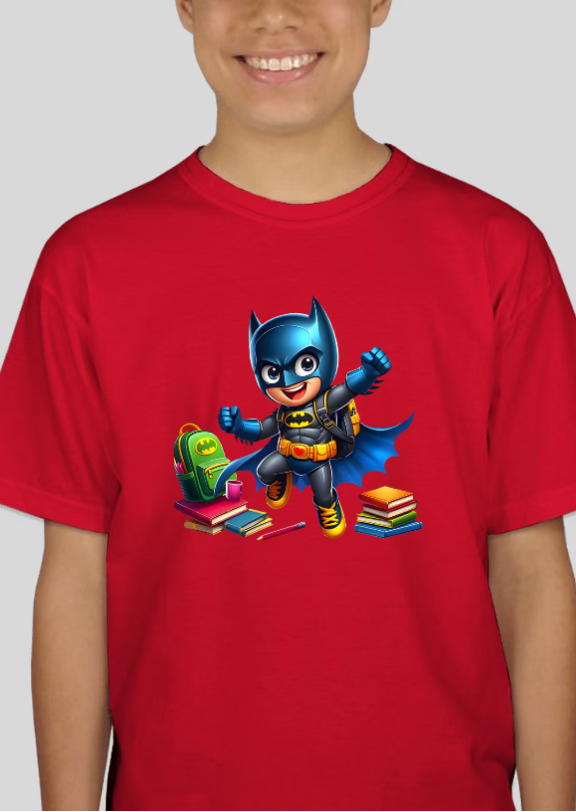 Batman Back-To-School Youth Graphic Tee Unisex Shirt