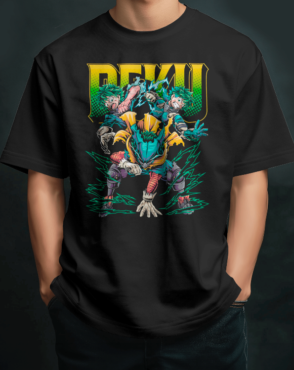 Deku Vigilante Era Graphic Tee – My Hero Academia "One For All"