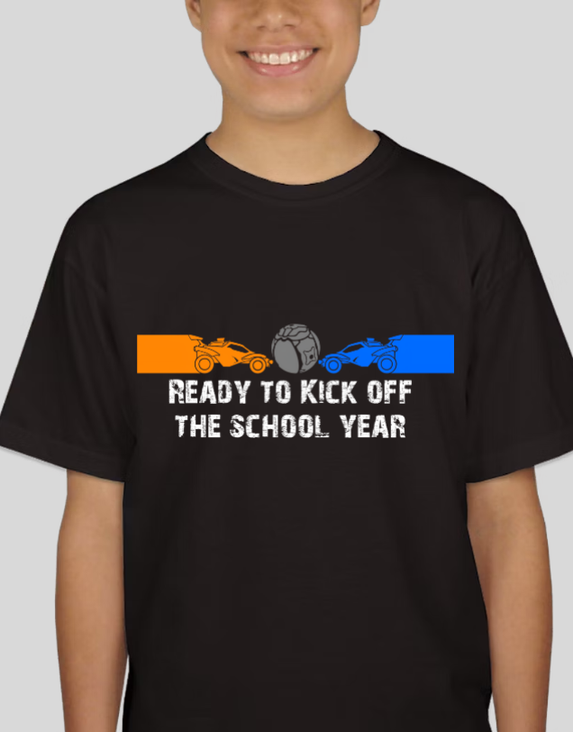 Rocket League Kick Off The School year Youth Back-To-School Tee
