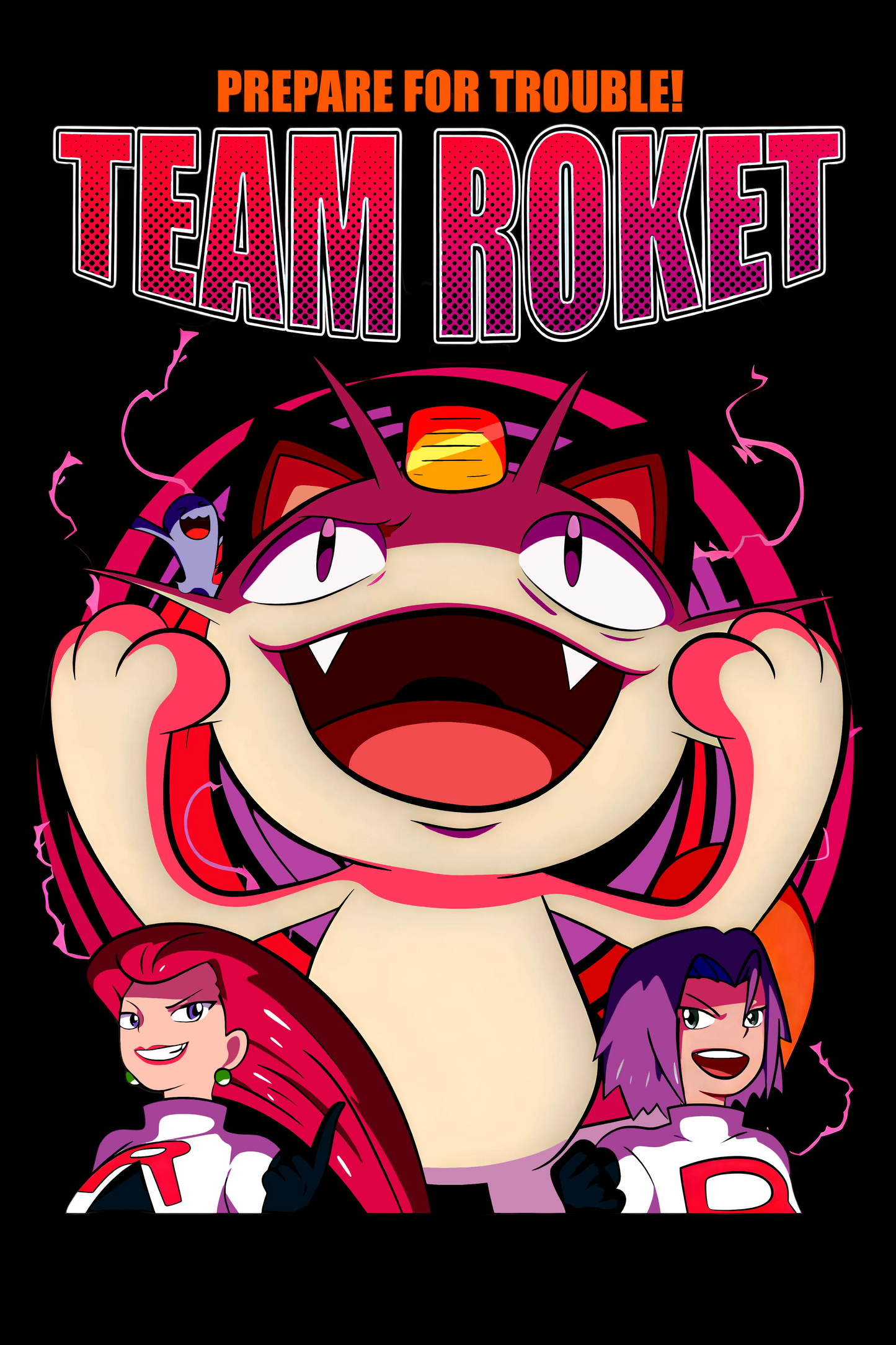 Team Rocket "Prepare For Trouble" Pokemon Graphic Tee