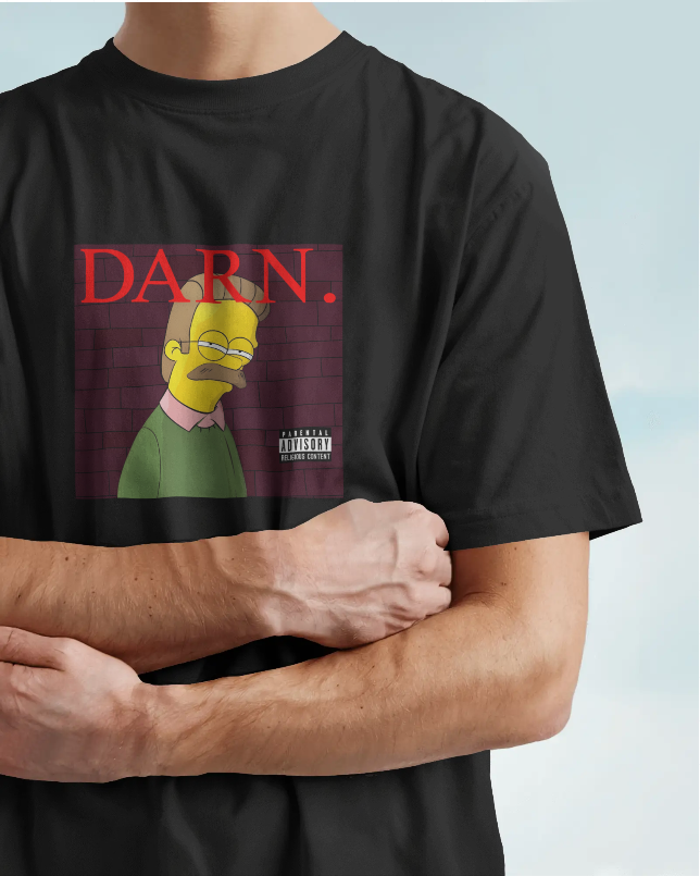 Ned Flanders: DARN. Album Cover Spoof Unisex Tee