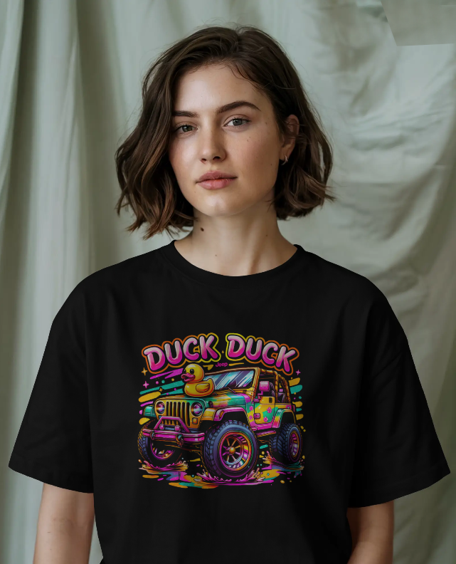 Duck Duck Jeep Graphic Tee Womens Shirt