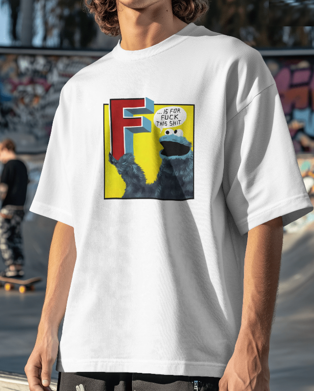 Cookie Monster "F is for.." Graphic Tee Unisex T shirt