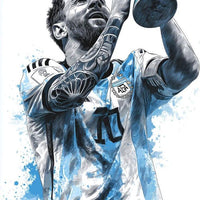 Messi "The Greatest" World Cup Victory Graphic Tee