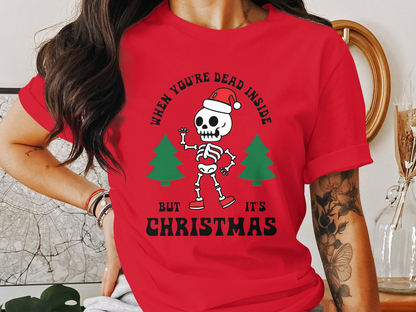 Dead Inside But Its Christmas Graphic Tee