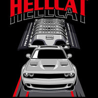 Dodge Challenger Hellcat Graphic Tee Unisex Shirt