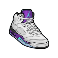 Air Jordan Grape 5's Graphic Shirt Sneaker Matching Unisex Tee