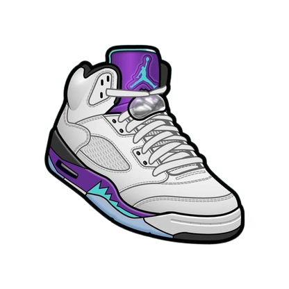 Air Jordan Grape 5's Graphic Shirt Sneaker Matching Unisex Tee