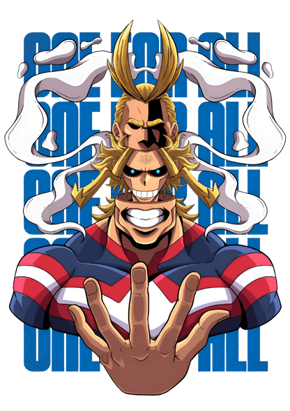 "One For All" My Hero Academia - All Might Graphic Tee Unisex T-Shirt