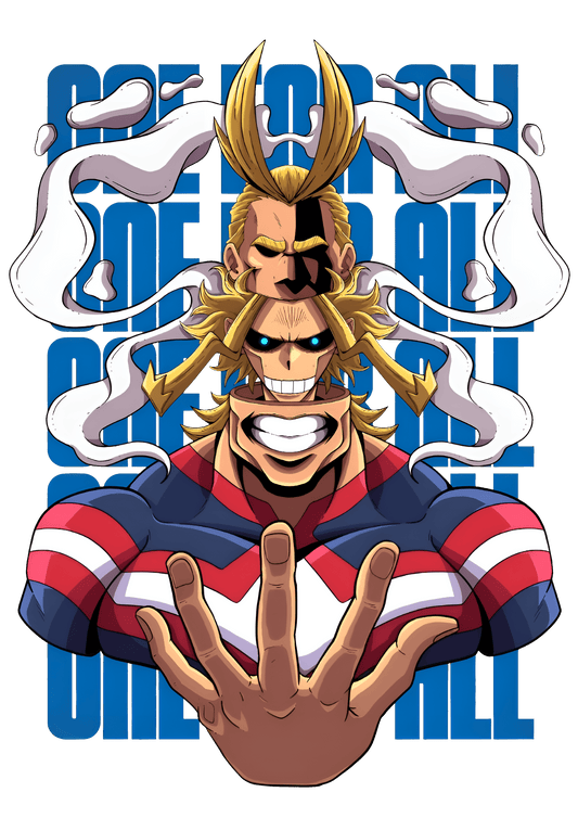 "One For All" My Hero Academia - All Might Graphic Tee Unisex T-Shirt