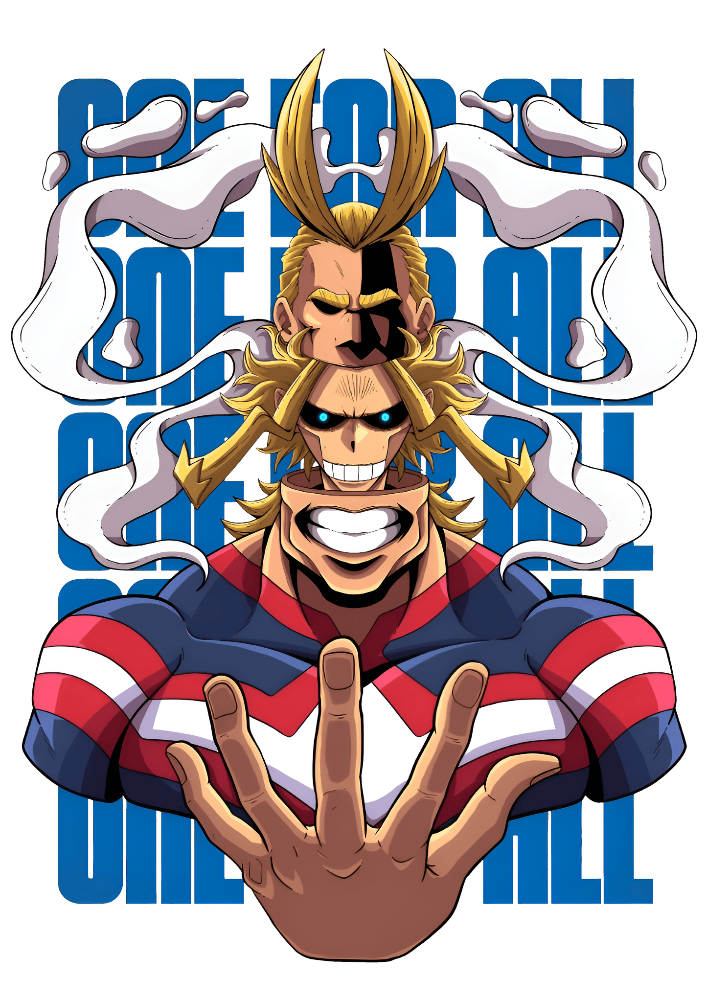 "One For All" My Hero Academia - All Might Graphic Hoodie Unisex
