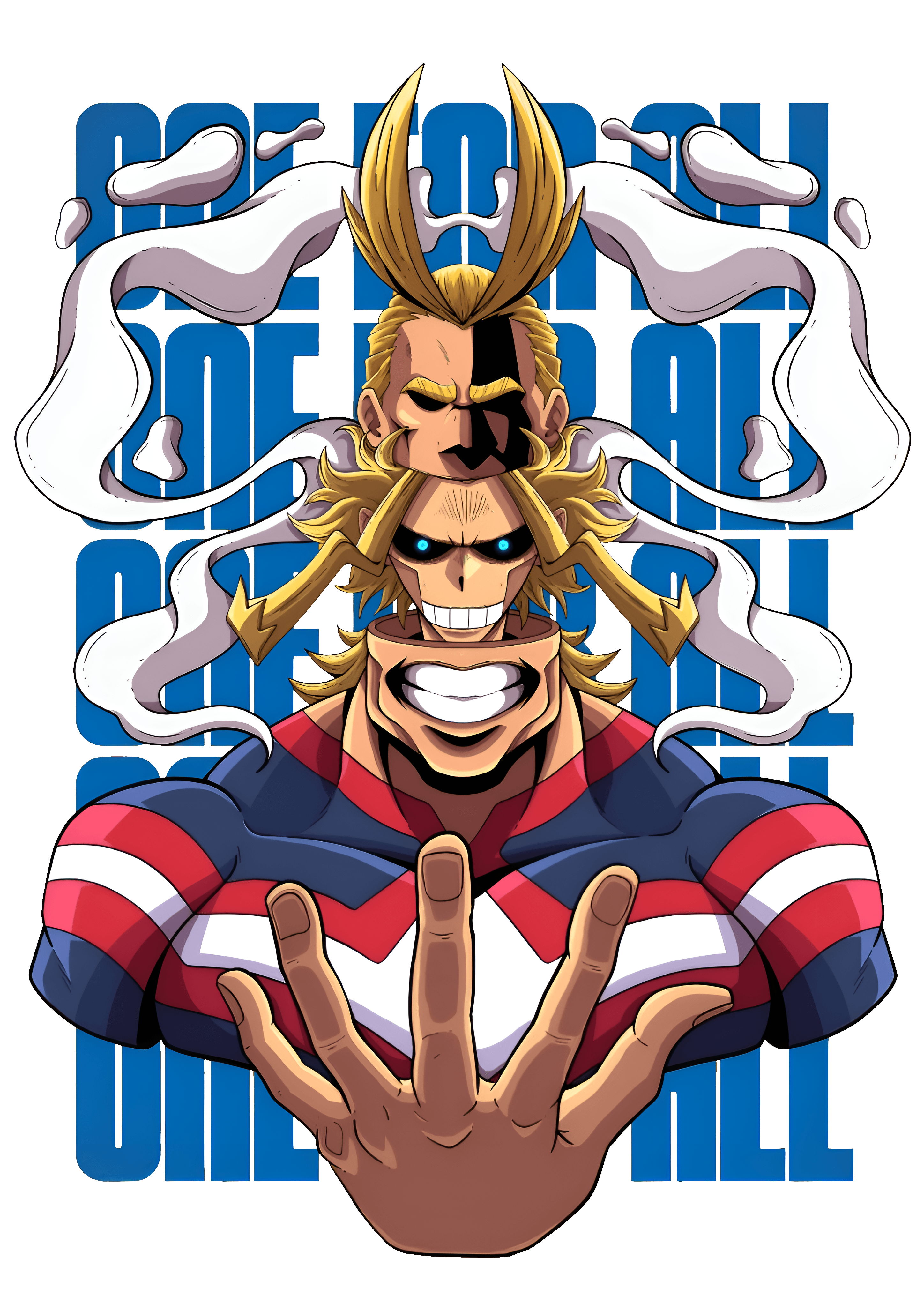 "One For All" My Hero Academia - All Might Graphic Hoodie Unisex