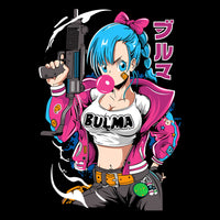 Dragon Ball Bulma Uzi Graphic Tee Unisex Shirt