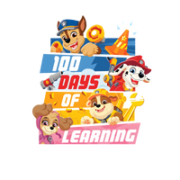Paw Patrol 100 Days Of Learning Youth Graphic Tee Unisex Shirt