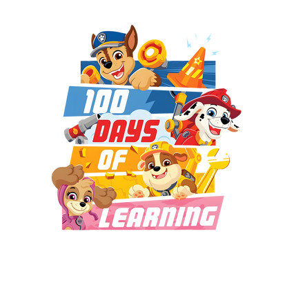 Paw Patrol 100 Days Of Learning Youth Graphic Tee Unisex Shirt