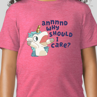 Annnnd Why Should I Care? Bluey Youth Girls Graphic Tee