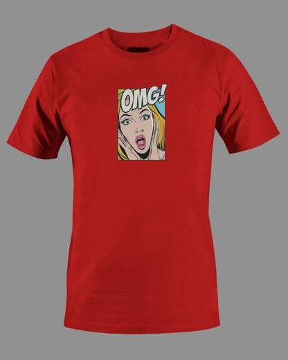 OMG' Pop Art Comic T-Shirt Short Sleeved