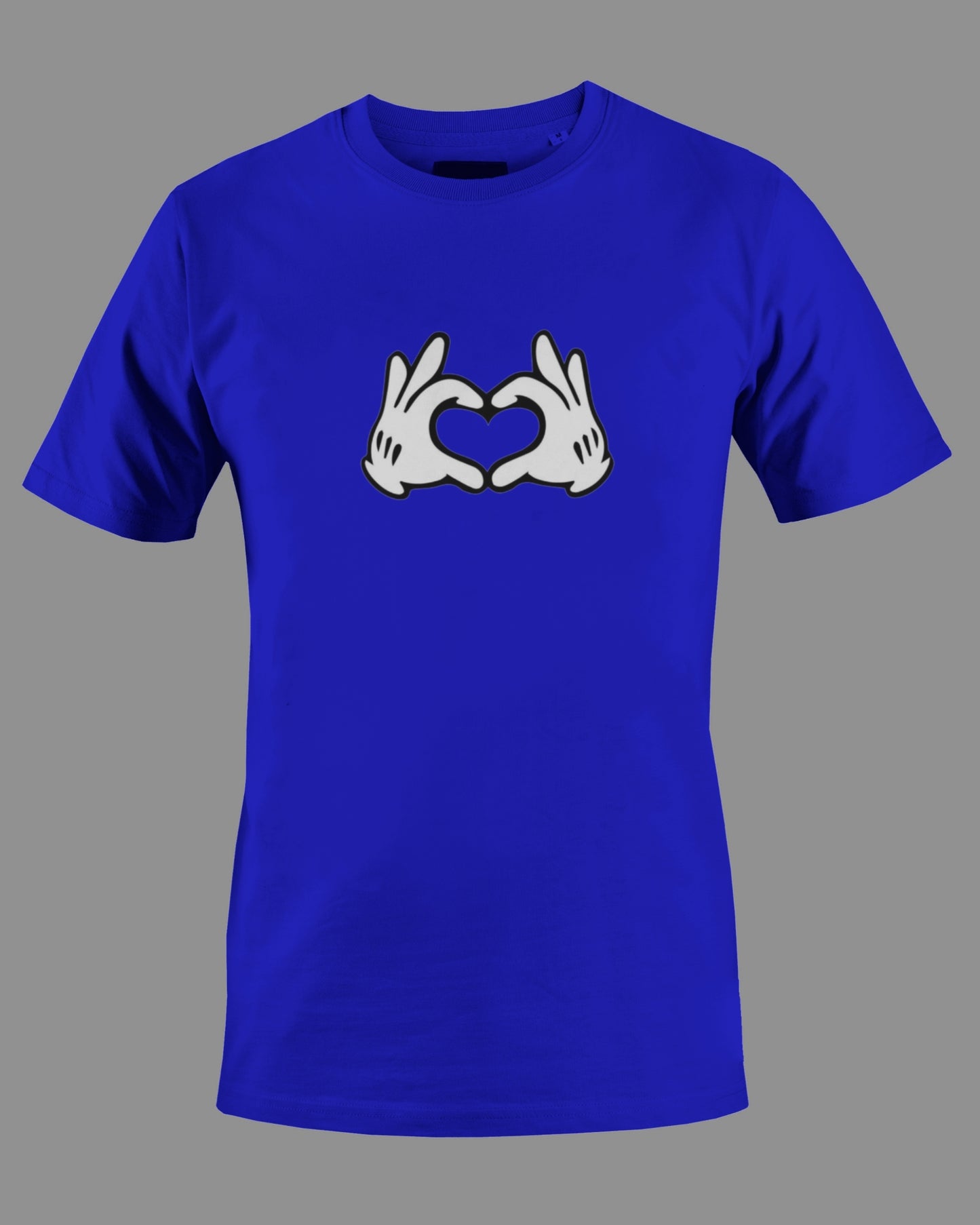 Heart Hands Graphic T Shirt Short Sleeved